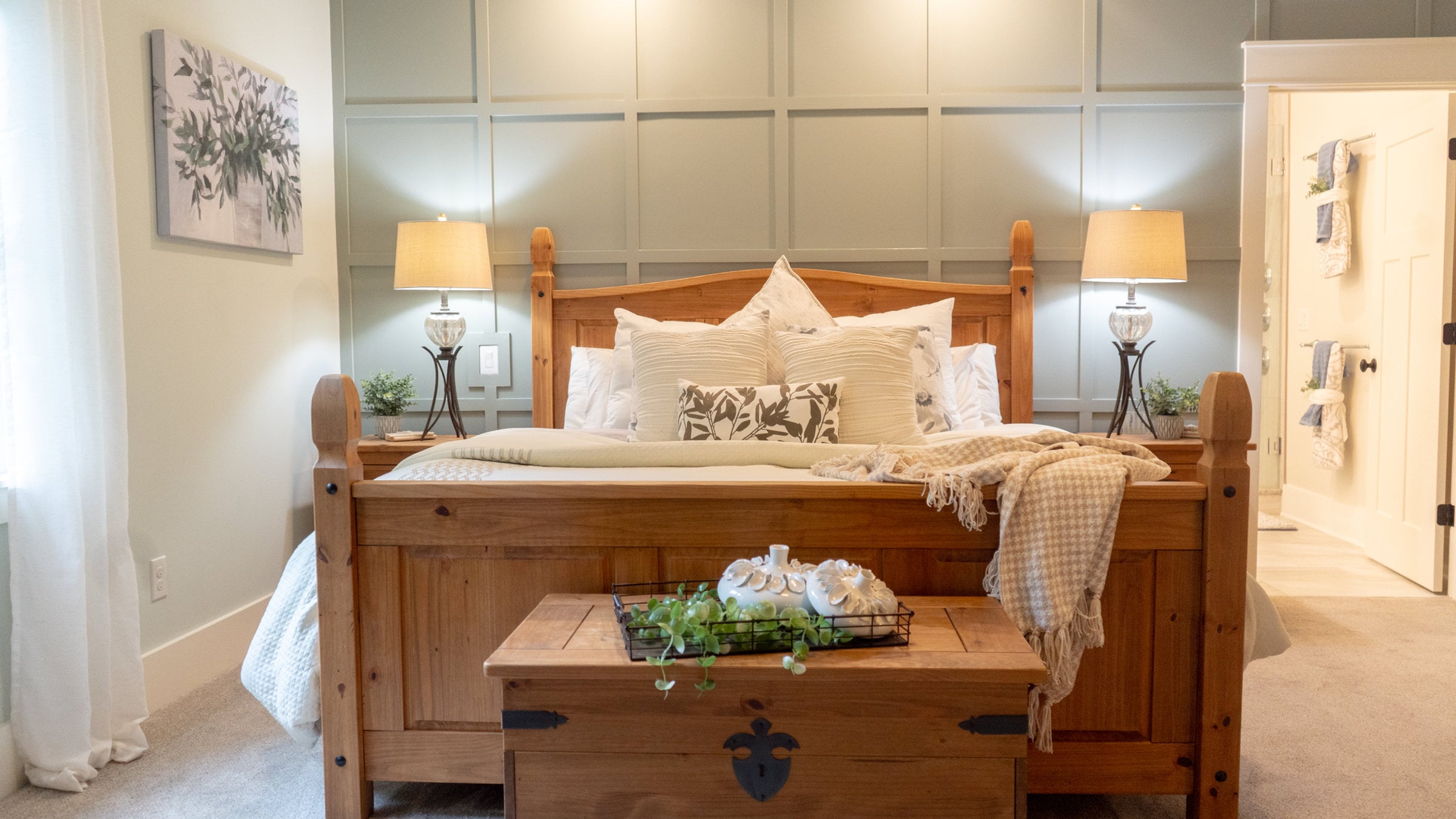Styers Ferry Road: staged bedroom